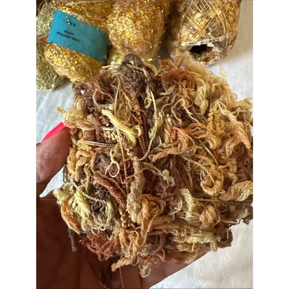 Yarn Bundle Gold Decorative Party Yarn Multipack